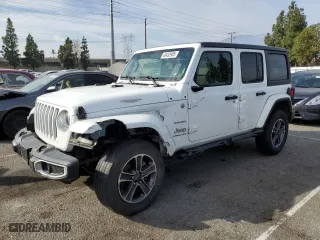 2023 Jeep Wrangler Sahara with VIN 1C4HJXEN7PW701607, listed as a Copart auction lot 43433985 with 13,376 mi miles and Clean Title. Bid and sale history available at carsss.com. Image 1.