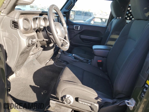 2021 Jeep Wrangler Sport S with VIN 1C4HJXAG6MW557583, listed as a Copart auction lot 88603685 with 28,325 mi miles and Salvage Title. Bid and sale history available at DreamBid. Image 7.
