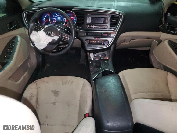2015 Kia Optima LX with VIN KNAGM4A75F5652837, listed as a Copart auction lot 88452125 with 76,379 mi miles and Non Repairable. Bid and sale history available at carsss.com. Image 8.