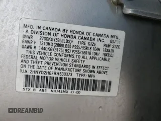 2011 Acura MDX Tech Pkg with VIN 2HNYD2H67BH530373, listed as a Copart auction lot 42739175 with 188,519 mi miles and Salvage Title. Bid and sale history available at carsss.com. Image 13.