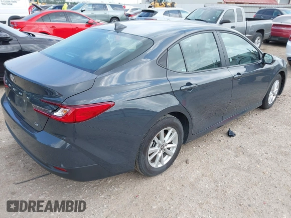 2025 Toyota Camry LE with VIN 4T1DAACK5SU522373, listed as a IAAI auction lot 42094179 with 6,264 mi miles and . Bid and sale history available at DreamBid. Image 4.