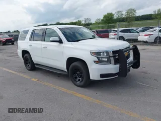 2018 Chevrolet Tahoe Commercial with VIN 1GNSKDEC8JR242164, listed as a IAAI auction lot 42779273 with 134,654 mi miles and . Bid and sale history available at DreamBid. Image 1.
