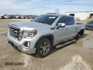2019 GMC Sierra 1500 SLT z VIN 1GTU9DED5KZ281737, wystawiony jako Copart lot #43810515 z przebiegiem 80 843 mil mil oraz Szkoda całkowita • Salvage title. Historia ofert i sprzedaży dostępna na DreamBid. Obrazek 1.