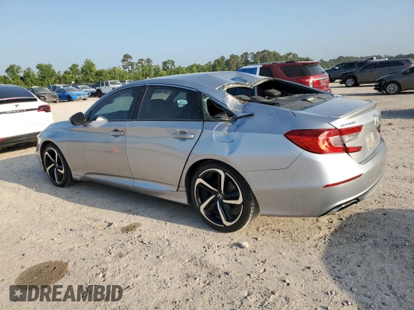 2019 Honda Accord Sport with VIN 1HGCV1F35KA046086, listed as a Copart auction lot 55539125 with 72,305 mi miles and Salvage Title. Bid and sale history available at DreamBid. Image 2.
