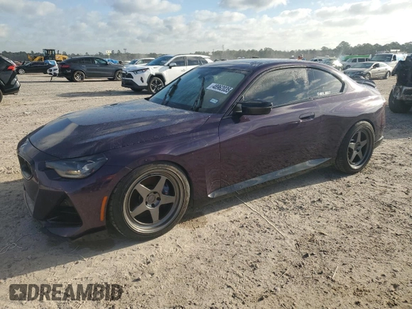 2022 BMW 2 Series M240i xDrive with VIN 3MW53CM03N8C68415, listed as a Copart auction lot 48962035 with 37,209 mi miles and Salvage title. Bid and sale history available at DreamBid. Image 1.