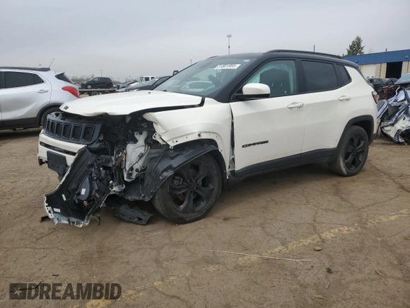 2019 Jeep Compass Altitude with VIN 3C4NJCBB4KT618673, listed as a Copart auction lot 51801955 with 104,784 mi miles and Salvage title. Bid and sale history available at DreamBid. Image 1.