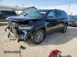 2022 Chevrolet Traverse LT Leather with VIN 1GNEVHKW0NJ149492, listed as a Copart auction lot 43480275 with 25,487 mi miles and Salvage Title. Bid and sale history available at carsss.com. Image 1.