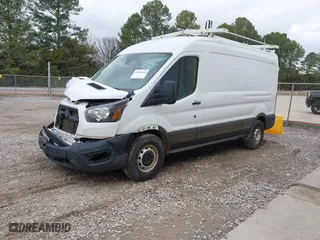 2020 Ford Transit Cargo Van with VIN 1FTBR1C83LKB75888, listed as a IAAI auction lot 41509168 with 51,128 mi miles. Bid and sale history available at carsss.com. Image 17.