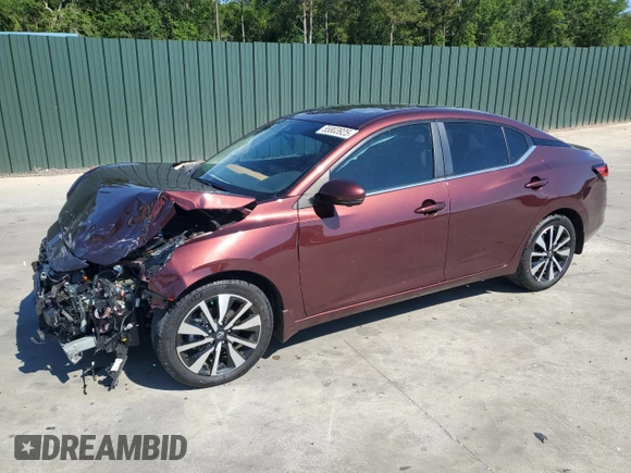 2024 Nissan Sentra SV with VIN 3N1AB8CV1RY382632, listed as a Copart auction lot 55803925 with 14,721 mi miles and Salvage title. Bid and sale history available at DreamBid. Image 1.