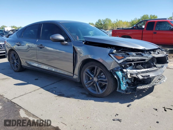 2023 Acura Integra w/A-Spec Package with VIN 19UDE4H31PA004007, listed as a Copart auction lot 71381574 with 39,960 mi miles and Salvage Title. Bid and sale history available at carsss.com. Image 4.