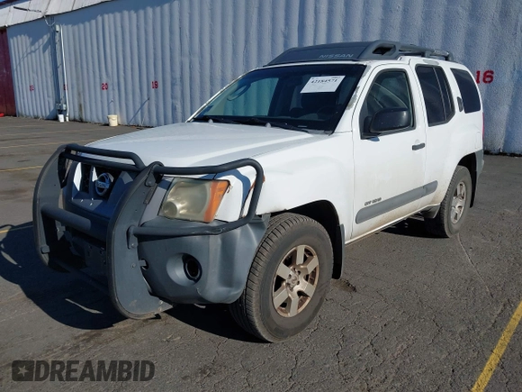 2005 Nissan Xterra S with VIN 5N1AN08WX5C656111, listed as a IAAI auction lot 42184571 with 85,826 mi miles and . Bid and sale history available at DreamBid. Image 2.