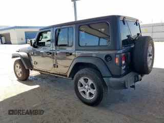 2018 Jeep Wrangler Unlimited Sport with VIN 1C4HJXDG1JW145336, listed as a Copart auction lot 59521635 with 120,089 mi miles and Salvage title. Bid and sale history available at DreamBid. Image 2.