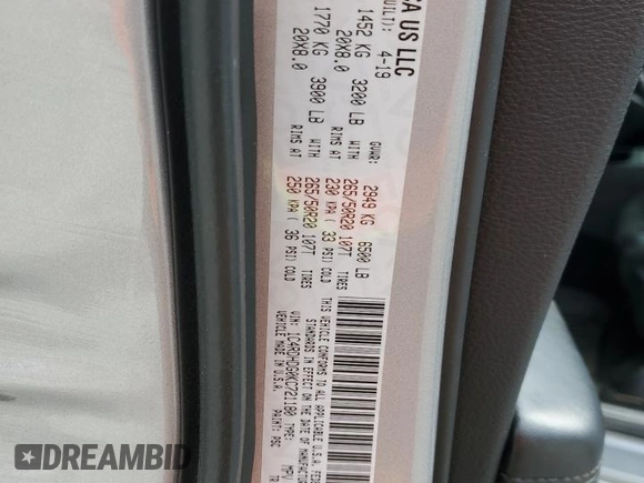 2019 Dodge Durango GT Plus with VIN 1C4RDHDG0KC721180, listed as a Copart auction lot 47705185 with 90,305 mi miles and Salvage Title. Bid and sale history available at carsss.com. Image 15.