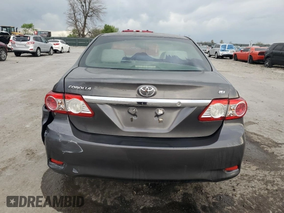 2011 Toyota Corolla L with VIN JTDBU4EE4B9136249, listed as a Copart auction lot 52439665 with 0 mi miles and Salvage Title. Bid and sale history available at carsss.com. Image 6.