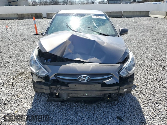 2017 Hyundai Accent SE with VIN KMHCT4AE3HU369599, listed as a Copart auction lot 52248735 with 130,807 mi miles and Salvage Title. Bid and sale history available at carsss.com. Image 5.