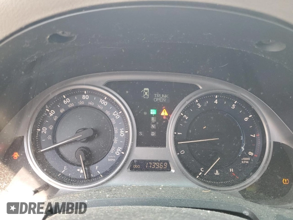 2009 Lexus IS 250 with VIN JTHCK262295033317, listed as a Copart auction lot 52305374 with 173,969 mi miles and Non Repairable. Bid and sale history available at DreamBid. Image 9.