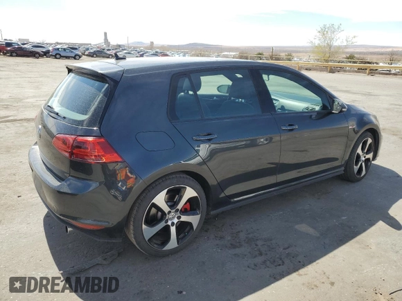 2016 Volkswagen Golf GTI SE w/Performance Pkg with VIN 3VW547AU6GM023243, listed as a Copart auction lot 49800175 with 25,159 mi miles and Salvage Title. Bid and sale history available at carsss.com. Image 3.