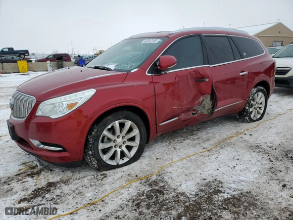 2014 Buick Enclave Premium with VIN 5GAKRCKD8EJ262013, listed as a Copart auction lot 45342105 with 124,564 mi miles and Salvage Title. Bid and sale history available at carsss.com. Image 1.