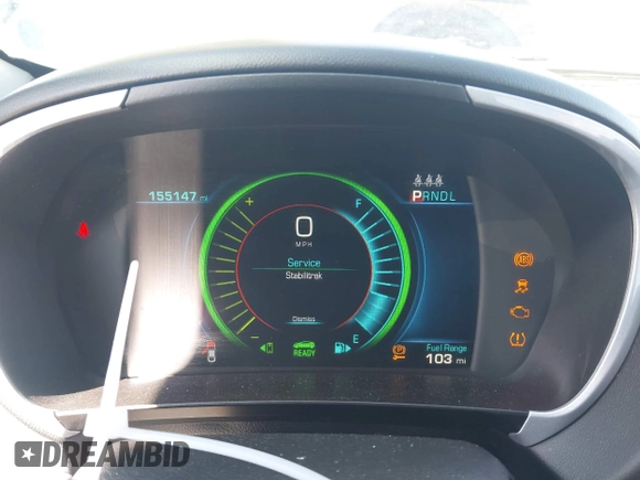 2016 Chevrolet Volt LT with VIN 1G1RC6S55GU119717, listed as a IAAI auction lot 41732879 with 155,147 mi miles. Bid and sale history available at carsss.com. Image 7.