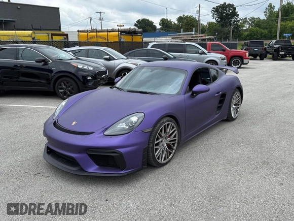 2018 Porsche 718 Cayman S z VIN WP0AB2A8XJK279655, wystawiony jako Copart lot #60089495 z przebiegiem 59 291 mil mil oraz Czysty tytuł • Clean title. Historia ofert i sprzedaży dostępna na DreamBid. Obrazek 2.