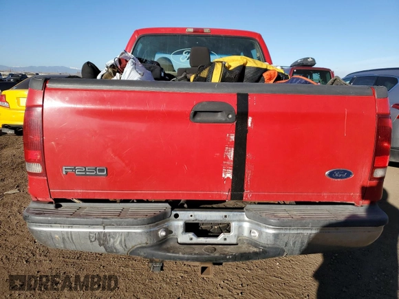1999 Ford Super Duty F-250 XL with VIN 1FTNW21S6XEA92910, listed as a Copart auction lot 44164795 with 289,887 mi miles and Salvage Title. Bid and sale history available at carsss.com. Image 6.
