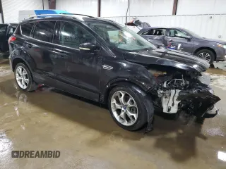 2013 Ford Escape Titanium with VIN 1FMCU9J93DUC84611, listed as a Copart auction lot 59046515 with 126,386 mi miles and Salvage title. Bid and sale history available at DreamBid. Image 4.