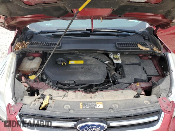 2015 Ford Escape Titanium with VIN 1FMCU0JX5FUC90567, listed as a Copart auction lot 60340775 with 67,287 mi miles and Salvage title. Bid and sale history available at DreamBid. Image 12.