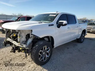 2021 Chevrolet Silverado 1500 LTZ with VIN 3GCUYGET3MG321862, listed as a Copart auction lot 81324384 with 123,966 mi miles and Salvage Title. Bid and sale history available at DreamBid. Image 1.