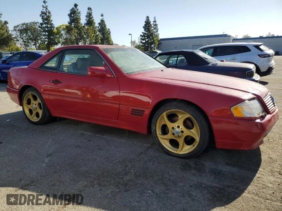 1994 Mercedes-Benz SL 5.0L with VIN WDBFA67E8RF096304, listed as a Copart auction lot 52982185 with 218,302 mi miles and Clean title. Bid and sale history available at DreamBid. Image 4.