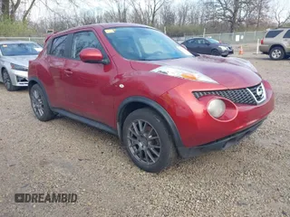 2013 Nissan Juke SV with VIN JN8AF5MV5DT224900, listed as a IAAI auction lot 41967453 with 165,213 mi miles. Bid and sale history available at carsss.com. Image 1.