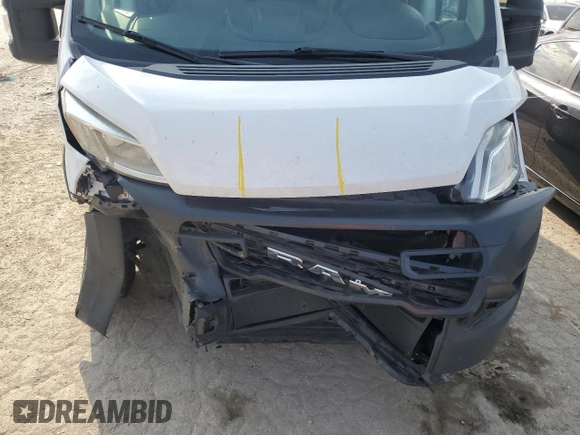 2023 Ram ProMaster Cargo with VIN 3C6LRVNG5PE500427, listed as a Copart auction lot 69669214 with Not Provided miles and Salvage Title. Bid and sale history available at DreamBid. Image 12.