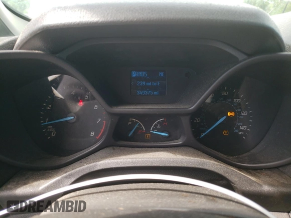 2015 Ford Transit Connect XL with VIN NM0LS7E75F1177665, listed as a Copart auction lot 55814935 with 349,375 mi miles and Salvage title. Bid and sale history available at DreamBid. Image 9.
