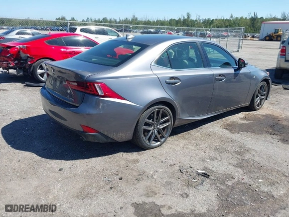 2015 Lexus IS 350 with VIN JTHBE1D26F5018461, listed as a IAAI auction lot 41821640 with 161404 miles. Bid and sale history available at carsss.com. Image 4.