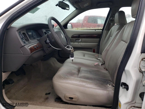 2007 Mercury Grand Marquis LS with VIN 2MEFM75V47X642839, listed as a Copart auction lot 51730635 with 0 mi miles and Clean Title. Bid and sale history available at carsss.com. Image 7.
