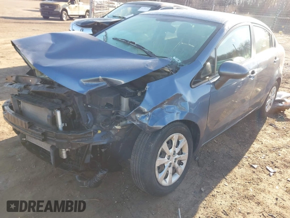 2016 Kia Rio LX with VIN KNADM4A3XG6584059, listed as a IAAI auction lot 41787321 with 58,003 mi miles. Bid and sale history available at carsss.com. Image 2.