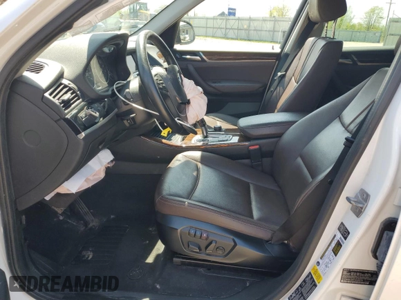 2015 BMW X3 xDrive28i z VIN 5UXWX9C56F0D49076, wystawiony jako Copart lot #56035035 z przebiegiem 82 176 mil mil oraz Szkody całkowita. Historia ofert i sprzedaży dostępna na DreamBid. Obrazek 7.