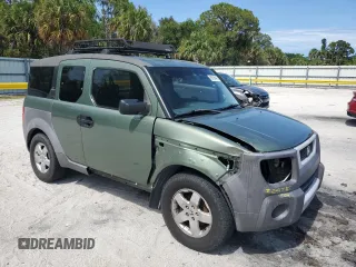 2003 Honda Element EX with VIN 5J6YH28503L001086, listed as a Copart auction lot 60535445 with 186,827 mi miles and Salvage title. Bid and sale history available at DreamBid. Image 4.