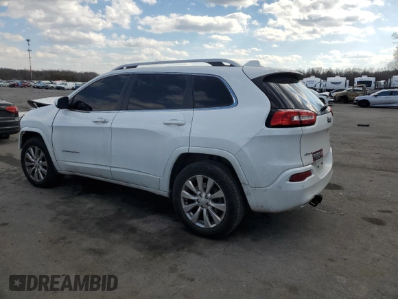 2018 Jeep Cherokee Overland with VIN 1C4PJMJX4JD622920, listed as a Copart auction lot 42170485 with 74,335 mi miles and Salvage title. Bid and sale history available at DreamBid. Image 2.