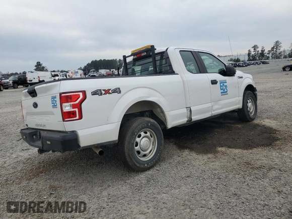 2019 Ford F-150 XL with VIN 1FTFX1E59KFA06511, listed as a Copart auction lot 80884844 with 104,543 mi miles and Salvage title. Bid and sale history available at DreamBid. Image 3.