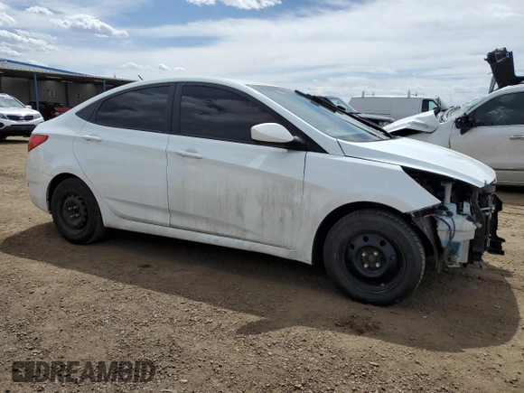2013 Hyundai Accent GLS with VIN KMHCT4AE4DU445941, listed as a Copart auction lot 53373295 with 93,443 mi miles and Salvage Title. Bid and sale history available at carsss.com. Image 4.