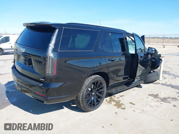 2025 Cadillac Escalade z VIN 1GYS8ERL0SR151490, wystawiony jako IAAI lot #41378504 z przebiegiem Nie podano mil oraz . Historia ofert i sprzedaży dostępna na DreamBid. Obrazek 4.