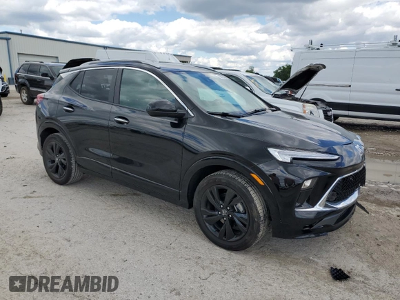 2024 Buick Encore GX Sport Touring with VIN KL4AMDSL4RB133346, listed as a Copart auction lot 58721915 with 15,591 mi miles and Salvage title. Bid and sale history available at DreamBid. Image 4.