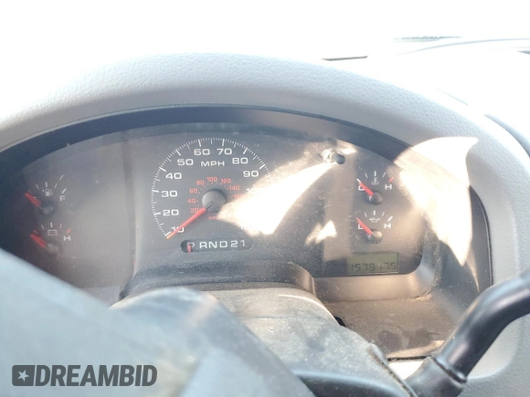 2005 Ford F-150 XL with VIN 1FTRF14W65NB91606, listed as a Copart auction lot 84889894 with 157,947 mi miles and Salvage Title. Bid and sale history available at carsss.com. Image 9.