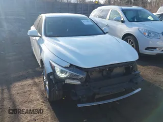 2018 Infiniti Q50 2.0t LUXE with VIN JN1CV7ARXJM280110, listed as a IAAI auction lot 41722863 with 88,878 mi miles. Bid and sale history available at carsss.com. Image 13.