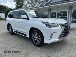 2018 Lexus LX 570 with VIN JTJHY7AX0J4263600, listed as a IAAI auction lot 42781588 with 124,059 mi miles and . Bid and sale history available at DreamBid. Image 1.