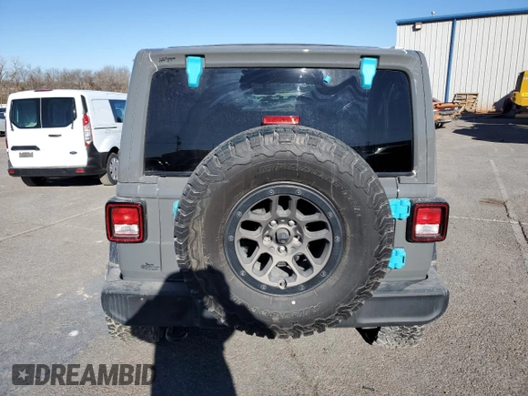 2023 Jeep Wrangler Sport S with VIN 1C4HJXDG3PW615858, listed as a Copart auction lot 85537124 with 16,718 mi miles and Salvage Title. Bid and sale history available at DreamBid. Image 6.