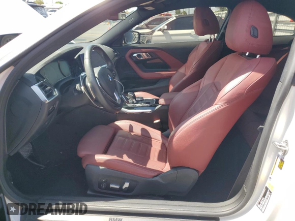 2022 BMW 2 Series 230i with VIN 3MW23CM07N8C54729, listed as a Copart auction lot 61534375 with 40,151 mi miles and Salvage title. Bid and sale history available at DreamBid. Image 7.