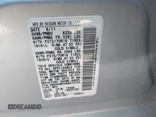 2011 Nissan Rogue S z VIN JN8AS5MT8BW573703, wystawiony jako IAAI lot #41658575 z przebiegiem 145 015 mil mil oraz . Historia ofert i sprzedaży dostępna na DreamBid. Obrazek 9.
