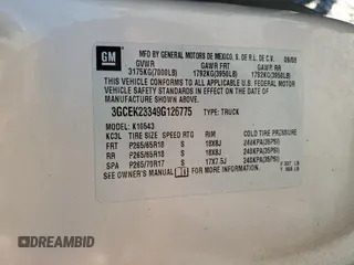 2009 Chevrolet Silverado 1500 LT with VIN 3GCEK23349G126775, listed as a Copart auction lot 51908085 with 139,463 mi miles and Salvage Title. Bid and sale history available at DreamBid. Image 12.