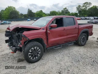 2022 Nissan Frontier Pro-X с VIN 1N6ED1EJ7NN629120, выставлен на аукционе Copart как лот 56875945 с пробегом 76 271 миль миль и Списание • Salvage title. История ставок и продаж доступна на DreamBid. Изображение 1.